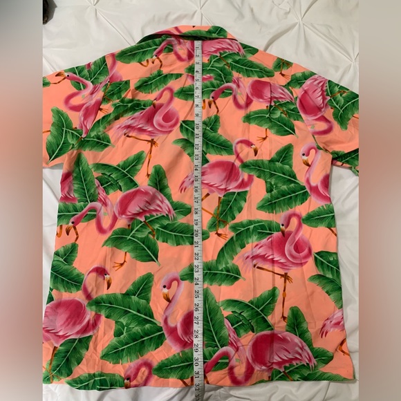 Alvish Men’s Hawaiian Flamingo Shirt XL - Picture 9 of 12